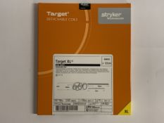 As an new Stryker Neurovascular Target XL 360 Soft Detachable Coil (REF: 612412) 4mm x 12cm (EXP: 20