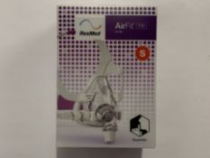 Four as new Resmed Airfit F20 full face masks for her, size small (REF: 64008).