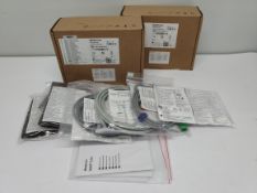Two as new Medtronic RespArray quick start kits (REF: RPAYQSKIEC01, EXP: 2025-08-07).