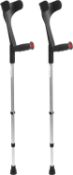 Four Pairs of PEPE adjustable Crutches (Ref: P1001) Black. Preowned (stock image)