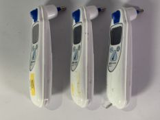 Three Covidien Genius 3 Tympanic Thermometers without bases. Pre-owned.