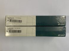 As new Stryker Triathlon Total Knee Cemented Stem, Dia: 12mm, Lnth: 100mm (REF: 5560-S-212) and a St