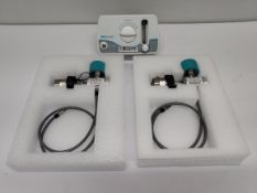 A pre-owned INOmax INO Blender medical device and comes with two INOmax regulator gauges (REF: 10070
