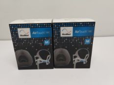 Two as new ResMed N20 nasal CPAP mask (REF: 63911).