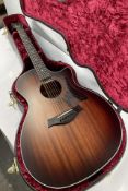 As new Taylor 324ce Grand Auditorium Electro Acoustic Guitar - Shaded Edge Burst.