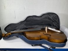 Stentor 1102 A2 4/4 Cello with Case, Outer Box Opened.