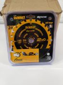 Twenty as new DeWALT DT10300QZ 165x20mm 24T saw blades.