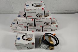 Seven boxed Honeywell Home V4043 motorised 2 port Zone Valves, 22mm. (V4043H1056/U)