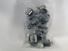 A bag of twenty Radtrak³ Long Term Radon Test Kits. As new