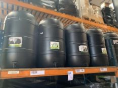 Eight Customer Return Water Butts 210L (Please Note These Items May Be Incomplete, Damaged Or Requir