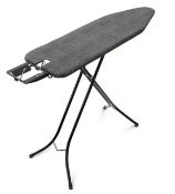 As new Brabantia ironing board B, denim black, steam iron rest, 124 x 38cm (134302) (stock image)