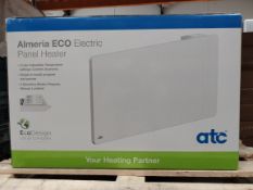 As new ATC Almeria ECO electric panel heater,1500w, digital TFT display, boxed (DPH1500-ECO2).