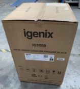Igenix under counter freezer, 55cm, black. Sealed box (IG355B)