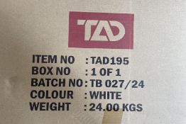 An as new Pulford coffee table (2 drawers) - white (stock image).