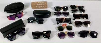 Fifteen assorted branded pre-owned sunglasses to include Celine CL 41411/F/S NR 50 22 145 no case, P