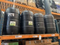 Eight Customer Return Water Butts 210L (Please Note These Items May Be Incomplete, Damaged Or Requir