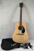 A Fender FA-Series six string acoustic guitar model - FA-125 Nat Serial CSSL20002759, With festival