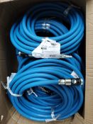 Nine OSAS anti-static booth air hoses, length- 10m / 32.80ft.