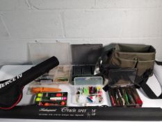 A quantity of assorted pre-owned fishing equipment to include Penn Fierce IV combo rod, Shakespeare