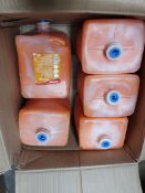 Five Swarfega SORC4LTR orange hand cleaner cartridges 4ltr.