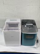 A pre-owned Silver Crest ice cube machine SEMK 105 B2 and pre-owned Silonn ice cube machine SL1MO.