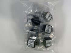 A bag of twenty Radtrak³ Long Term Radon Test Kits. As new