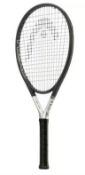 Two as new Head TI S6 titanium tennis rackets - size 10.5, silver/black with protective covers (stoc