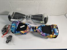 As new Hover Star hoverboard with a pre-owned Go Trax hoverboard (both require UK adaptor).