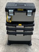 As new Stanley fatmax rolling workshop with removable toolbox.
