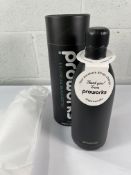 Five as new Proworks PW-1000-Z767 stainless steel 1.5ltr water bottles - black.