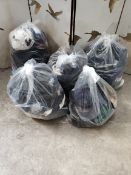 Five bags of assorted pre-owned hats/baseball caps and related.