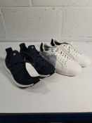 Two pairs of trainers to include Adidas Ultra Boost 4.0 DNA size UK 7 and Skechers Chile size UK 7.5