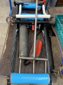 Pre-owned Cycling Accessories; A set of Tacx Galaxia bicycle training rollers, an Elite Volare turbo