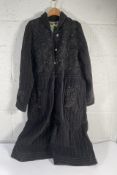 A women's as new Gudren Sjoden “Venezia” woven organic cotton coat - black - large.