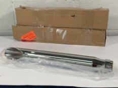 Two as new Motea Craftride Exhaust Universal Caferacer Turn Out in Chrome (REF: 138473).