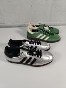 A pair of as new Adidas Handball Spezials UK 8 and a pair of Adidas Samba's UK 9.