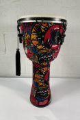 An as new Percussion Plus PP6663 Slap Djembe Carnival (slap fabric) - 12