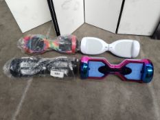 Four pre-owned hoverboards to include Hover1 and Jetson.