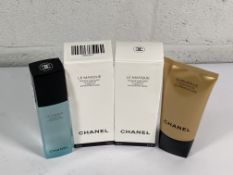 Four Chanel beauty products to include 2 le masque exfoliating masks 150ml, sublimage 150ml and le