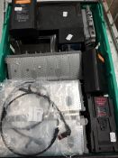 A quantity of assorted batteries to include Red digital cinema 14.8v, Energivm 14.8v Li-ion battery