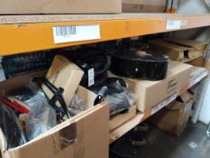 Assorted musical and stage related items.