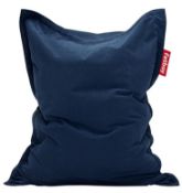 Fat Boy big pouf beanbag, navy, boxed (stock image).