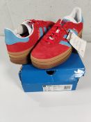 As new Adidas Gazelle Bold women's trainers - UK 8 - active pink/semi blue burst.