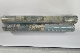 Eleven GranDeco EP3001 Tempera Concrete Effect wallpaper - blue.