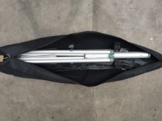 Pre-owned Expand Flag Stand XL with carry bag (some damage to bag/sold as seen).