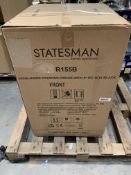 Statesman Kitchen Appliances under counter fridge with 4* ice box, 55cm, Black, box sealed (R155B).