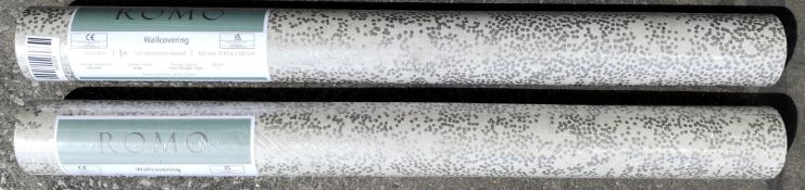 Two Roma NYIRI W424/02 washable wallcovering roll size 10.05m x 68.5cm (RRP 125.00 per roll).