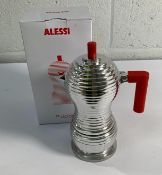 As new Alessi Pulcina espresso coffee maker, boxed.