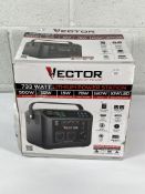 An as new Vector portable power station 733 Watt VECLIPS4.