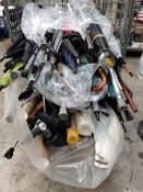 A quantity of lost property to include umbrellas, posters, walking aids and a Christmas tree.